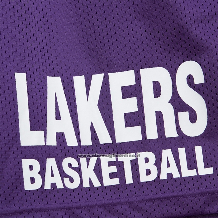 Pantaloncini Los Angeles Lakers Mitchell & Ness Hardwood Classics Viola